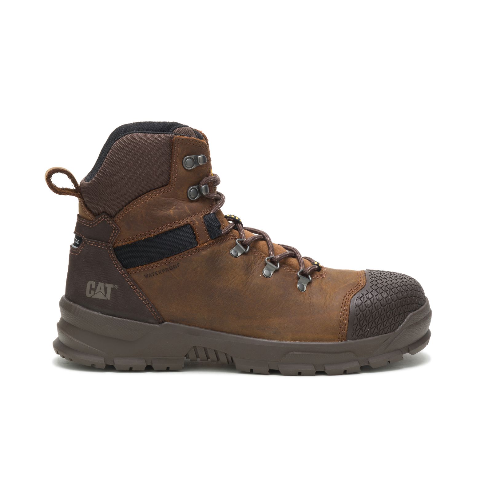 Caterpillar Boots South Africa - Cat Men's Accomplice X Waterproof Steel Toe Steel Toe Boots Brown HS7986503